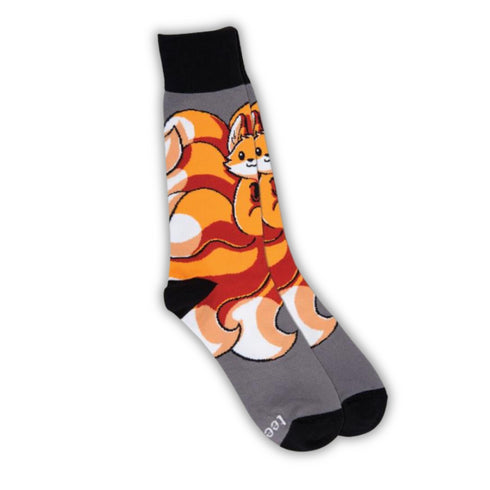 Grey Kitsune Funky Socks